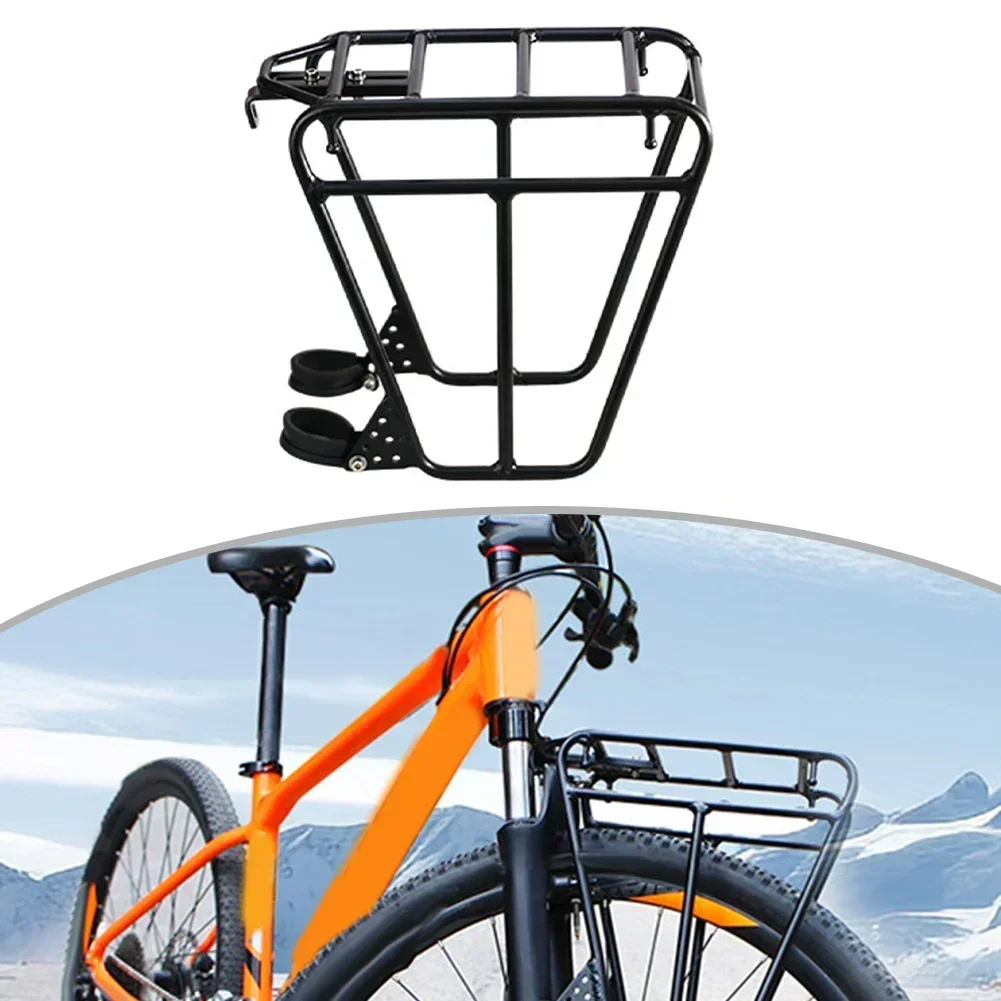 Bicycle Front Bags Bracket Mountain Bike Luggage Rack Aluminum Alloy Hanging Backpack Rack Mount Cycling Carrier Block Frame