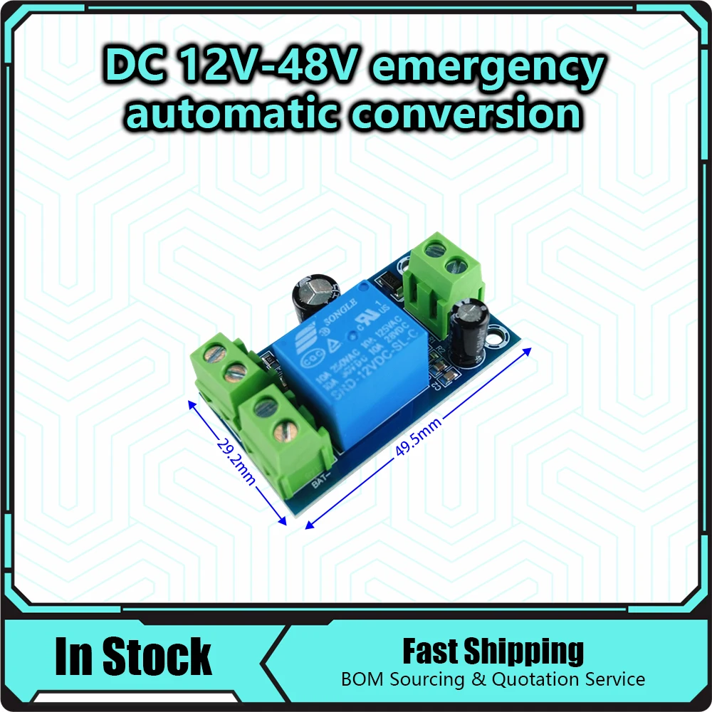 YX-X804 Protection Module Automatic Switching Module UPS Emergency Cut-off Battery Power Supply 12V to 48V Contro Power-OFF