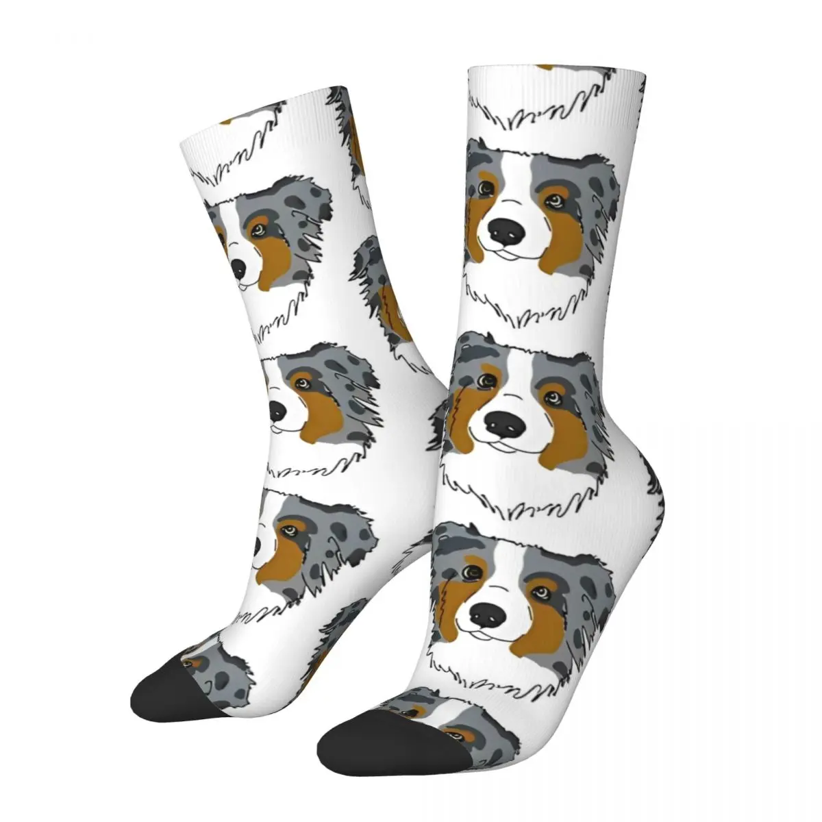 

Men Socks Australian Shepherd Stockings Autumn Novelty Comfortable Socks Graphic Running Anti Slip Socks