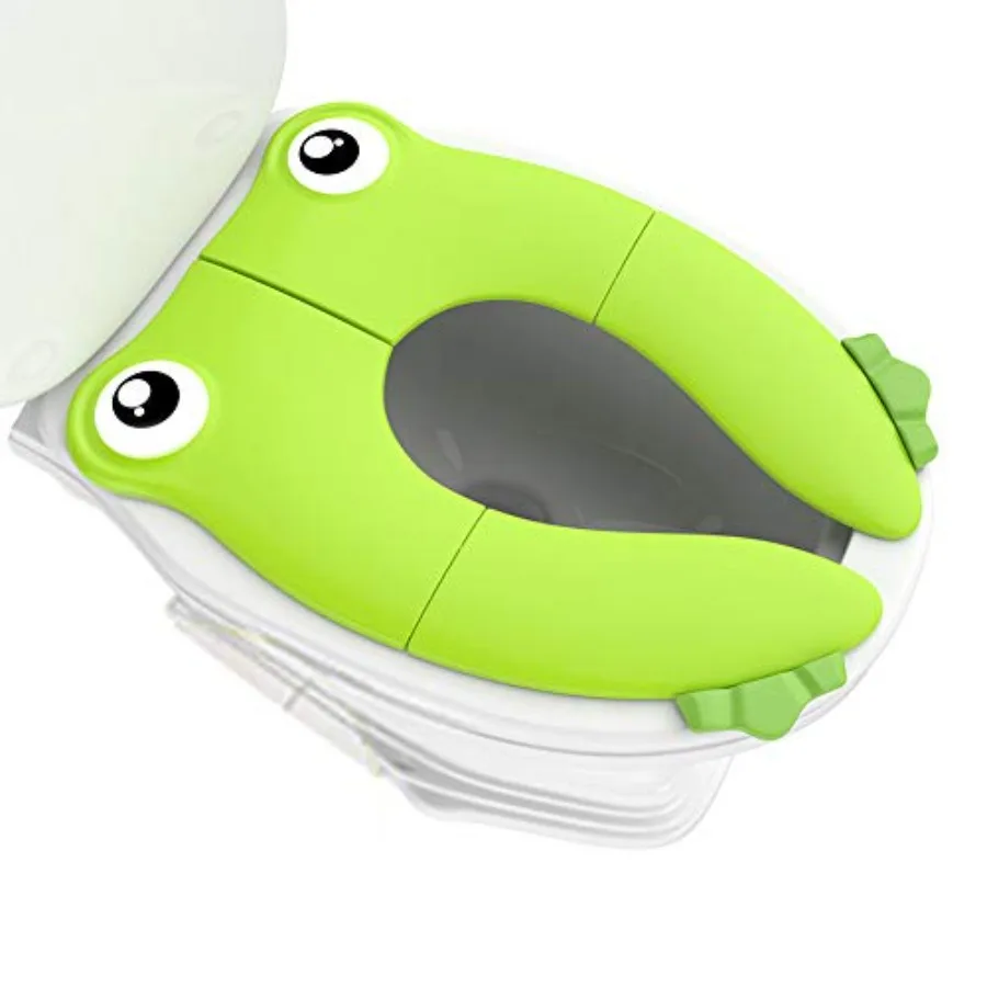 

Portable Folding Large Non Slip Silionce Pads Potty Training Seat for Boys and Girls, Foldable Toddlers Toilet Seat, Recyclable