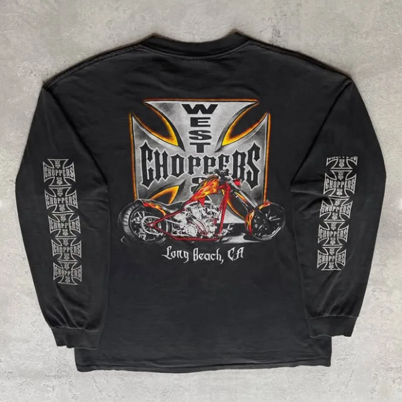 

Индивидуальный свитер унисекс с круглым вырезом в уличном стиле, с принтованным узором, модный тренд 2026 года, новый пуловер