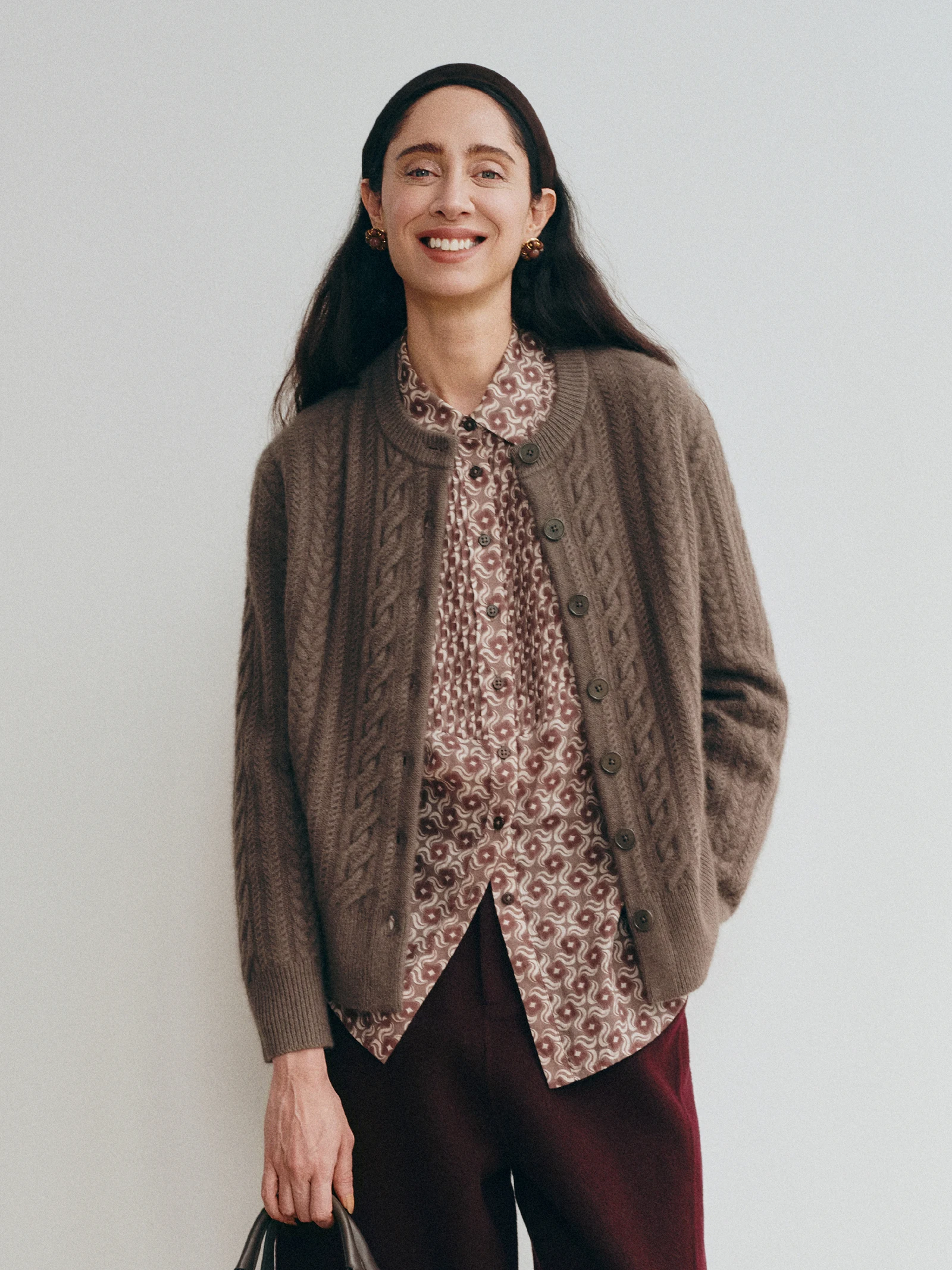 

Обновленная версия: Новозеландский вязаный свитер из шерсти брутального посома с узором «косы», открытый кардиган, мягкая шерстяная смесь, повседневный стиль.