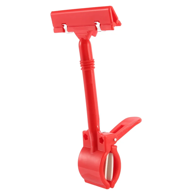 Imagem -05 - Pop Display Holder Clip Clamp Merchandise Card Price Tag Retail Sign Vermelho 10x