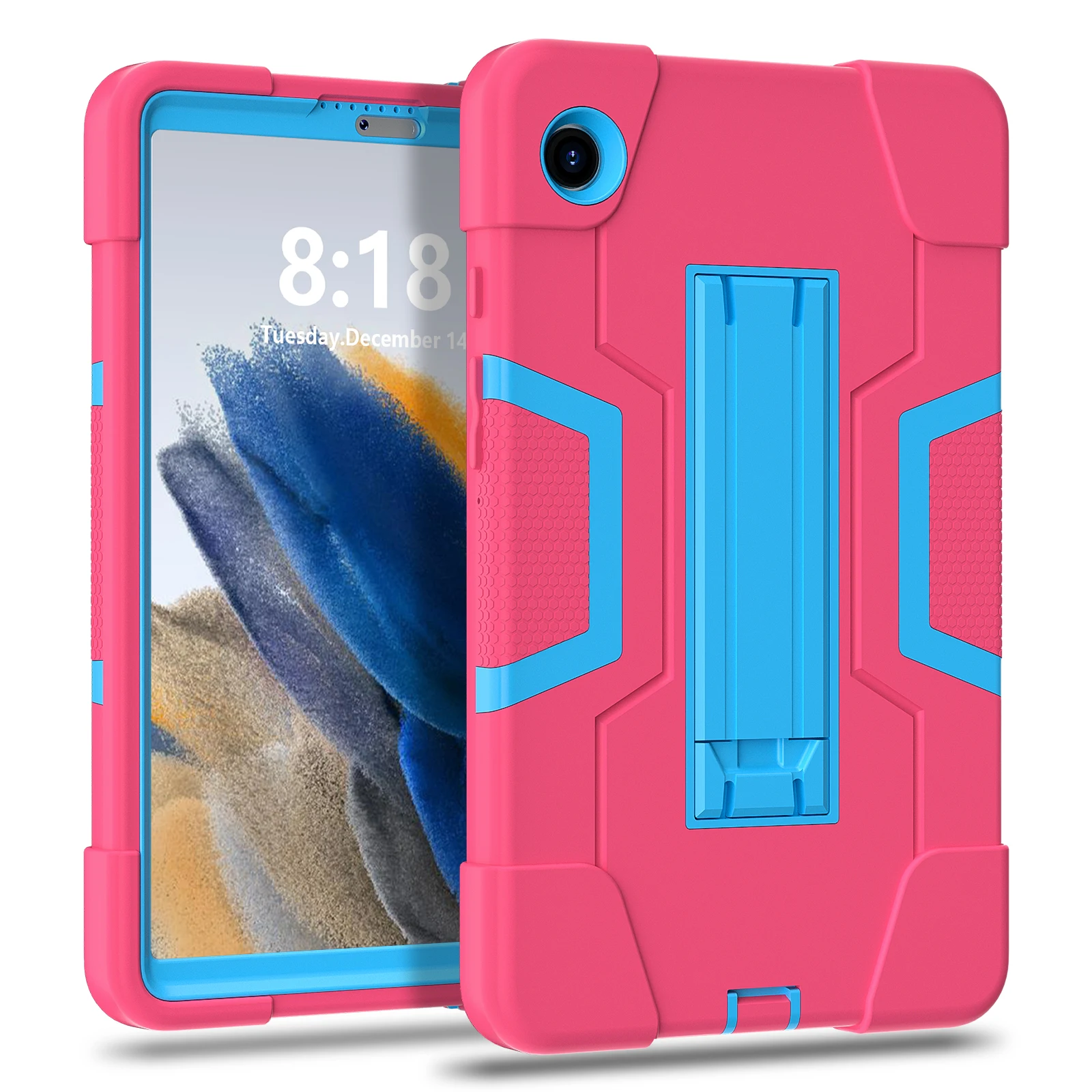 

Armor Stand Case Universal For Samsung Galaxy Tab A11 2025 A9 2023 8.7 inch SM-X133 X135 X110 X115 X117 3-in-1 Heavy Duty Cover
