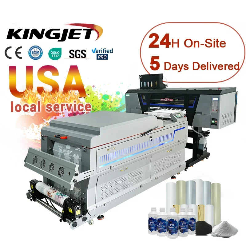 Suitable Various Film 60cm Dtf Printer A3 Dtf Transfers Designs Ready To Press Xp600 Dtf Printer T-shirt Printing Machine