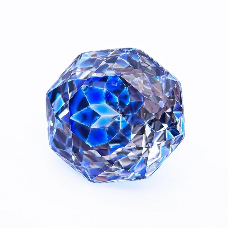 Cubic Zirconia Rose Cut Sapphire Blue Color Charms Wholesale for DIY Jewelry Making Earrings Bracelet Materials No Certificate