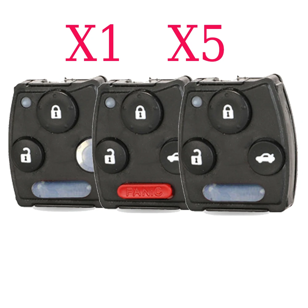 jingyuqin X1 X5 2/3/4 Buttons With Buttons pad Keyless Entry Remote Car Key Fob For Honda Accord 2003 2004 2005 2006 2007