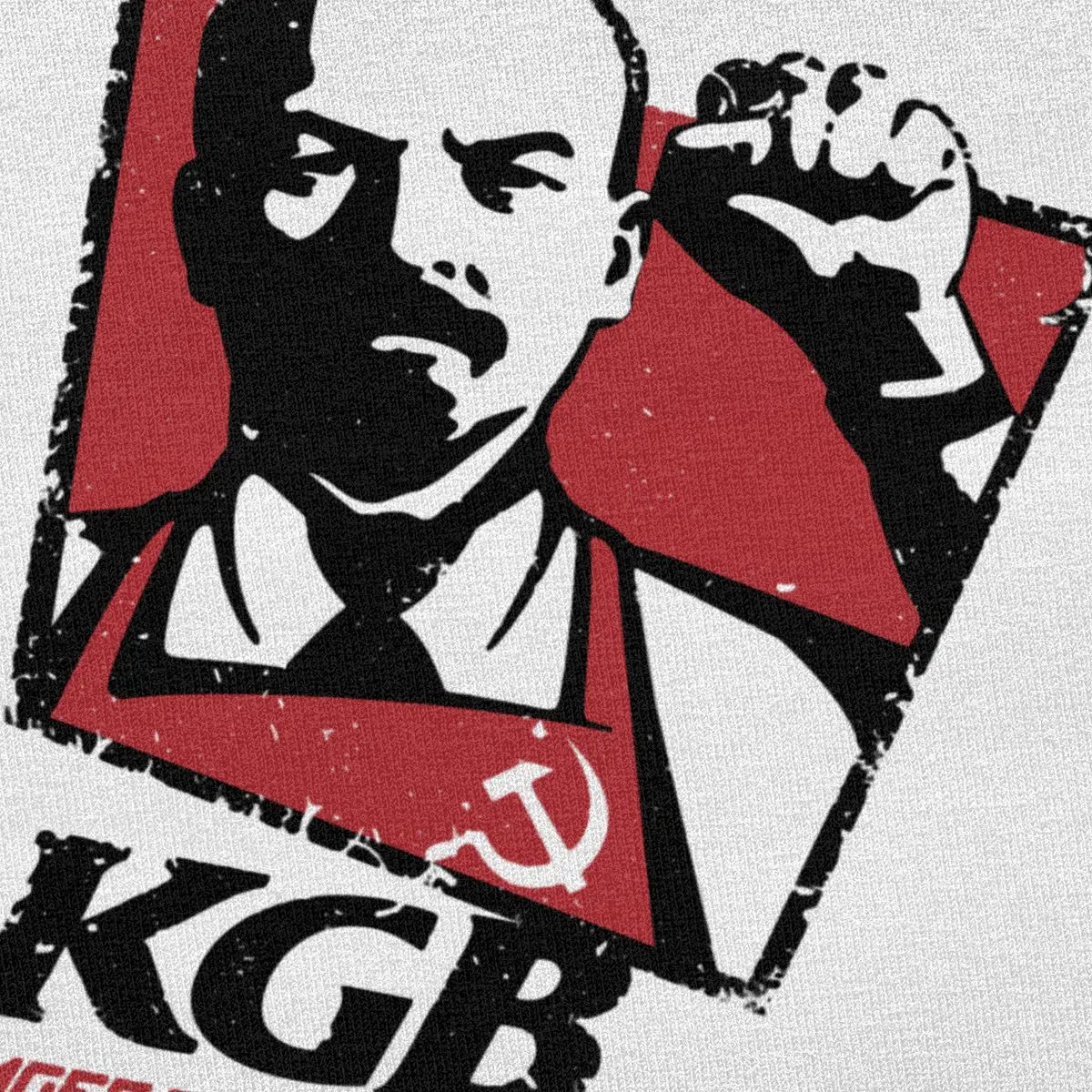 تي شيرت كلاسيكي KGB فلاديمير لينين تي شيرت رجالي قطن نقي حضري بأكمام قصيرة الاتحاد السوفياتي روسيا الشيوعية الماركسية الاشتراكية تي شيرت