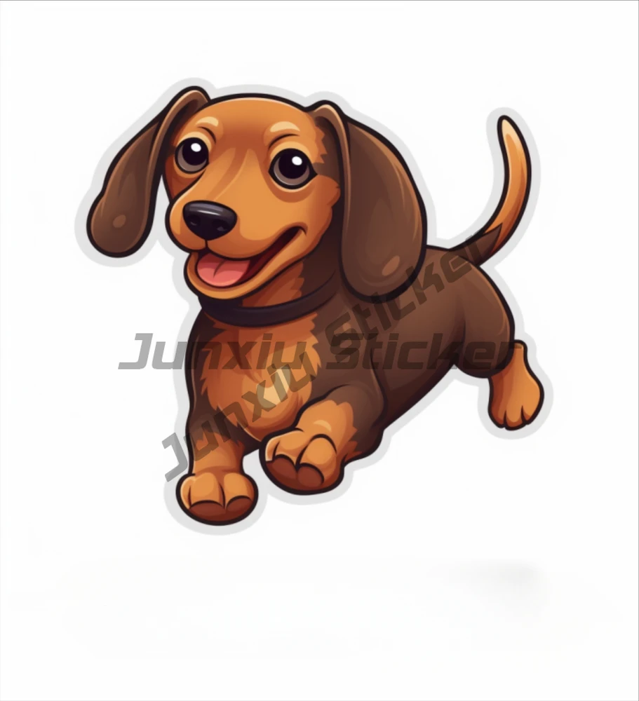 Dachshund dog Sticker Decal Suitable for Laptop Car Parts Gadget Motorcycle Rearview Mirror Exterior Automotive Accessories