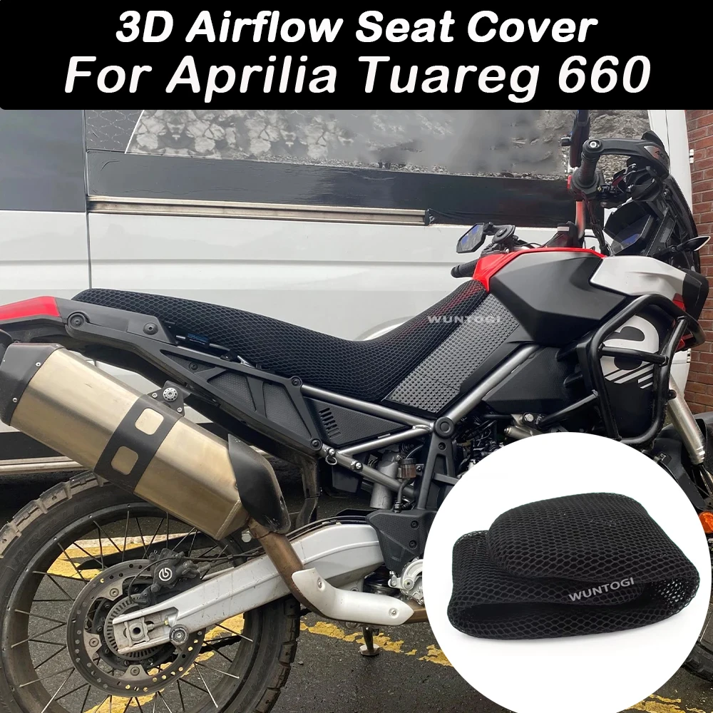 

Tuareg 660 Seat Cover Motorcycle 3D Airflow Breathable Seat Cover For Aprilia Tuareg 660 2021 2022 2023 Accessories Seat Cover