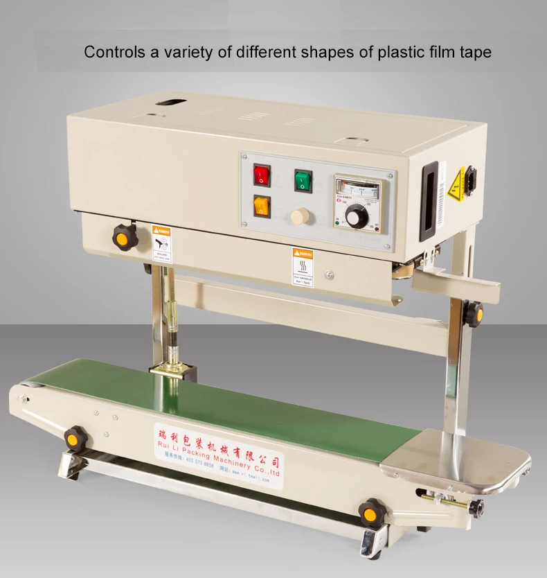 Automatic Vertical heat sealing machine Plastic Bag Sealing Machine With Conveyor FR-900