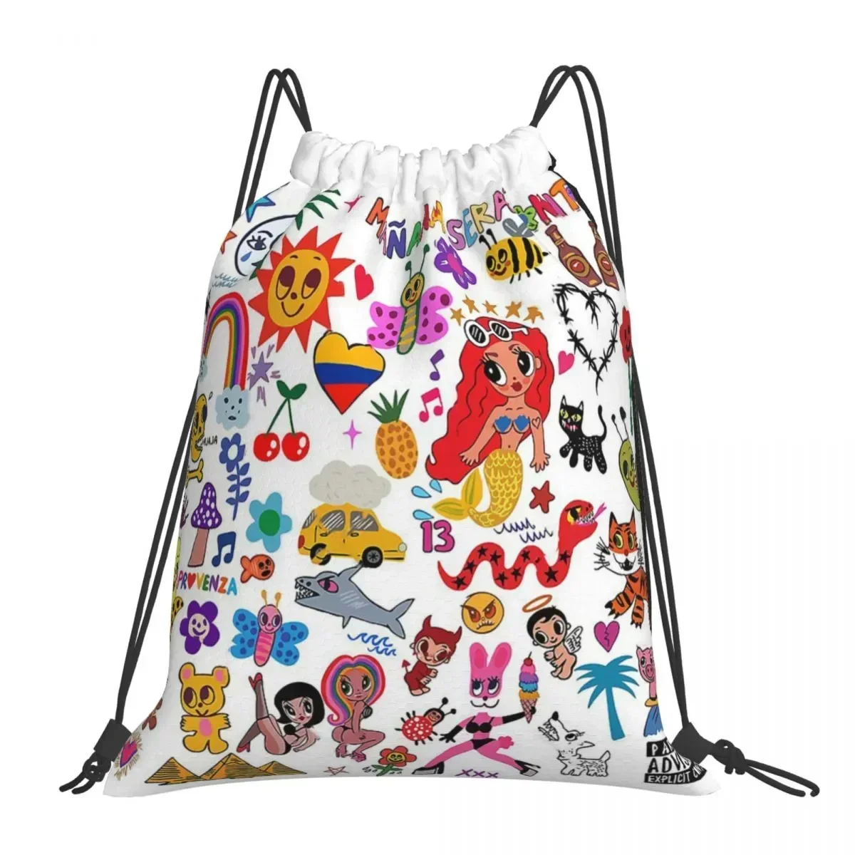 

Рюкзаки Karol G Manana Sera Бонито, Портативная сумка на шнурке, сумка на шнурке с карманами, спортивная сумка, сумка для книг для мужчин, женщин, студентов