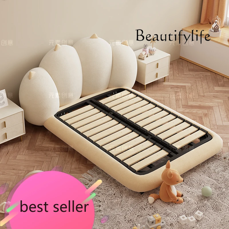 

Кровать для чтения принцессы, удобная модная дизайнерская простая кровать, двуспальная минималистичная американская свадебная деревянная мебель Cama Casal