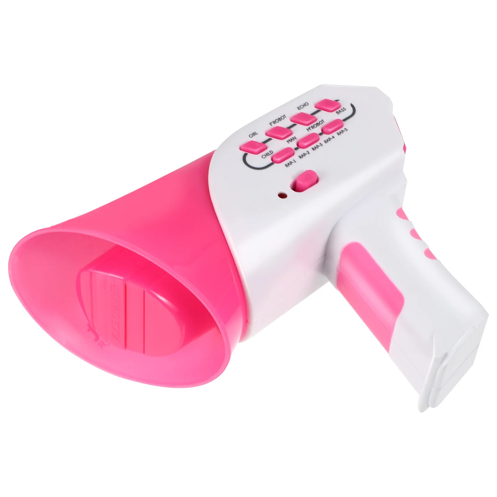 

1Pcs Voice Changer Cosplay Props Clear Sound Three Modes Boys Girls Pink Lightweight Portable Ecofriendly Plastic