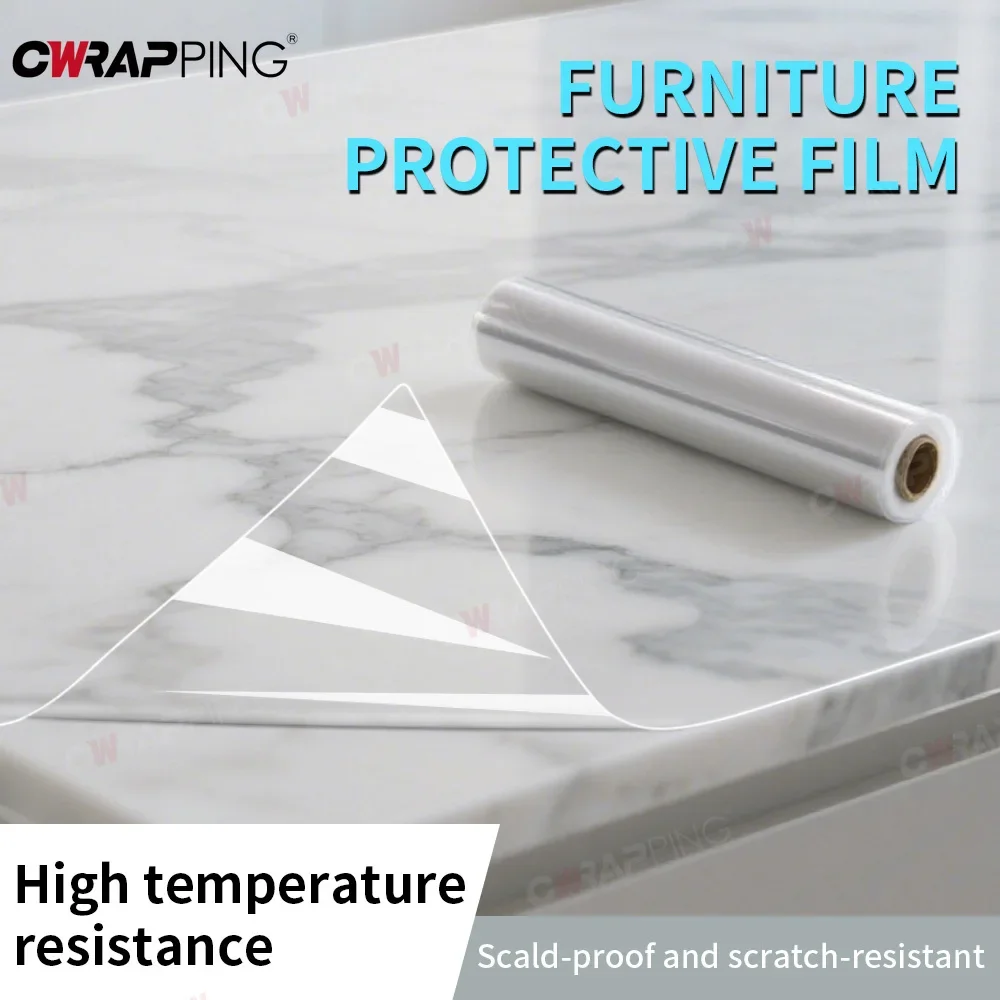 Transparent Self-adhesive Wall Wallpaper Anti-Scratch Decal Waterproof Bedroom Sticker Art Home Decoration Kitchen Accessories