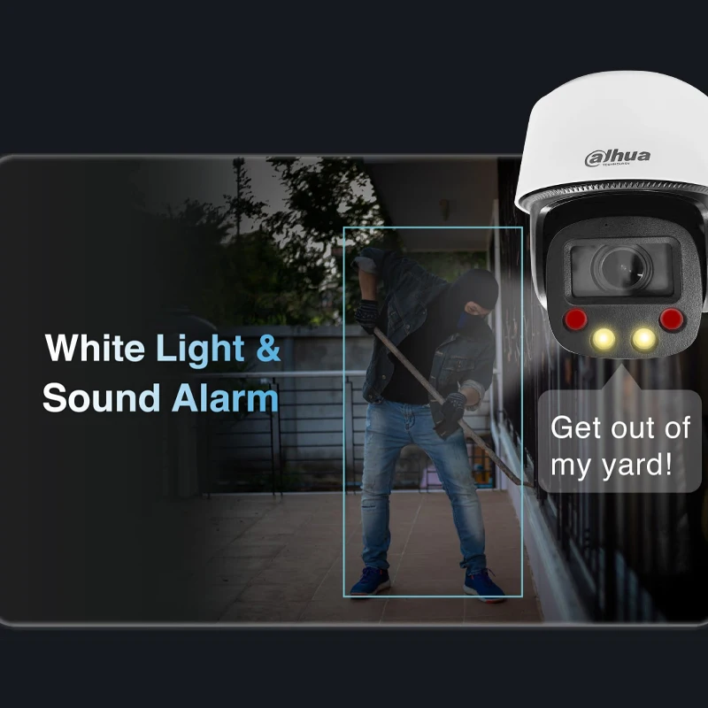 داهوا 4MP كامل اللون كاميرا متحركة الذكية تتبع السيارات الضوء الدافئ والصوت كاميرا تحذير كاميرا الأشعة تحت الحمراء اتجاهين الصوت SD2C405NB-GNY-A-PV-S2
