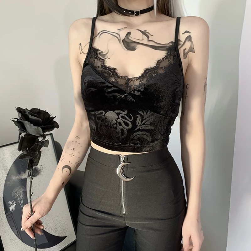 Black Women Crop Tops 2023 New SummerSleeveless Sexy Corset Top Y2K Casual SweetHigh Street 9Os E Girl Tank Top Women Clothing