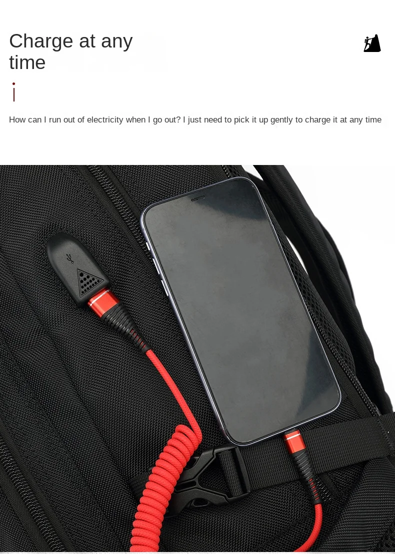 50/60/80L Unisex Männer Outdoor Rucksack USB Große Kapazität Reise Pack Sport Trekking Rucksack Wandern Camping Rucksack für Männer – Detail 17