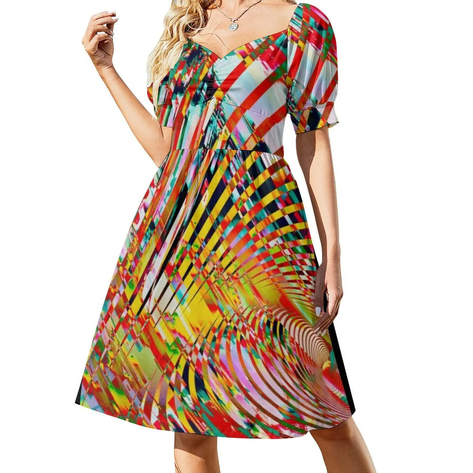 

Cool trendy colorful new pattern Dresses G71N190009 Short-Sleeved Dress Dress women summer dresses ladies 2025