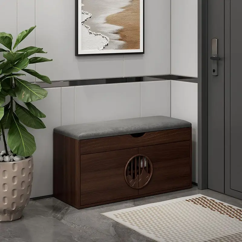 

Entry shoe change stool can be sat at the door, shoe cabinet soft bag seat cushion enters the door, Chinese shoestool new Chine