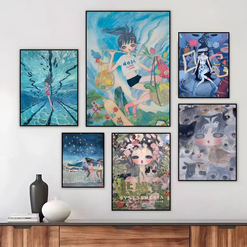 POP ART A-Aya Takano Poster Art HD Canvas Advanced Aesthetic Printing Paper Wall Art for Living Room Home Decor