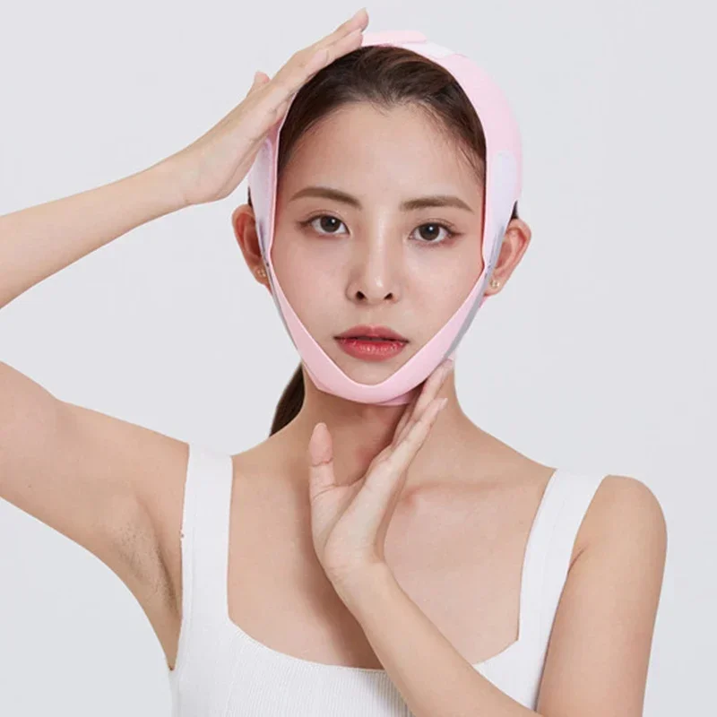 Elastic Face Slimming BANDAGE V Line Face Shaper ผู้หญิง Chin Cheek Lift UP เข็มขัด Facial Anti ริ้วรอย Face Care เครื่องมือ