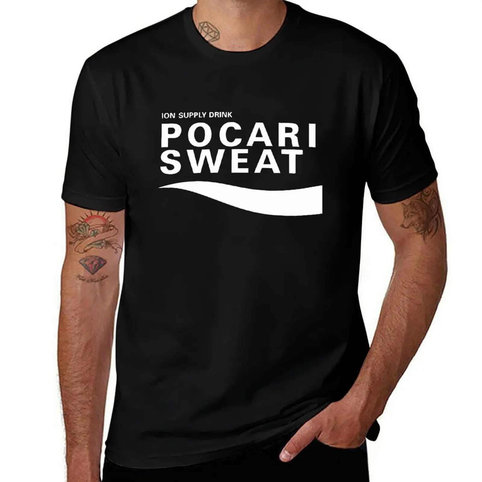 

Pocari Sweat T-Shirt anime tshirt Short sleeve tee summer clothes t shirt men 100℅ cotton