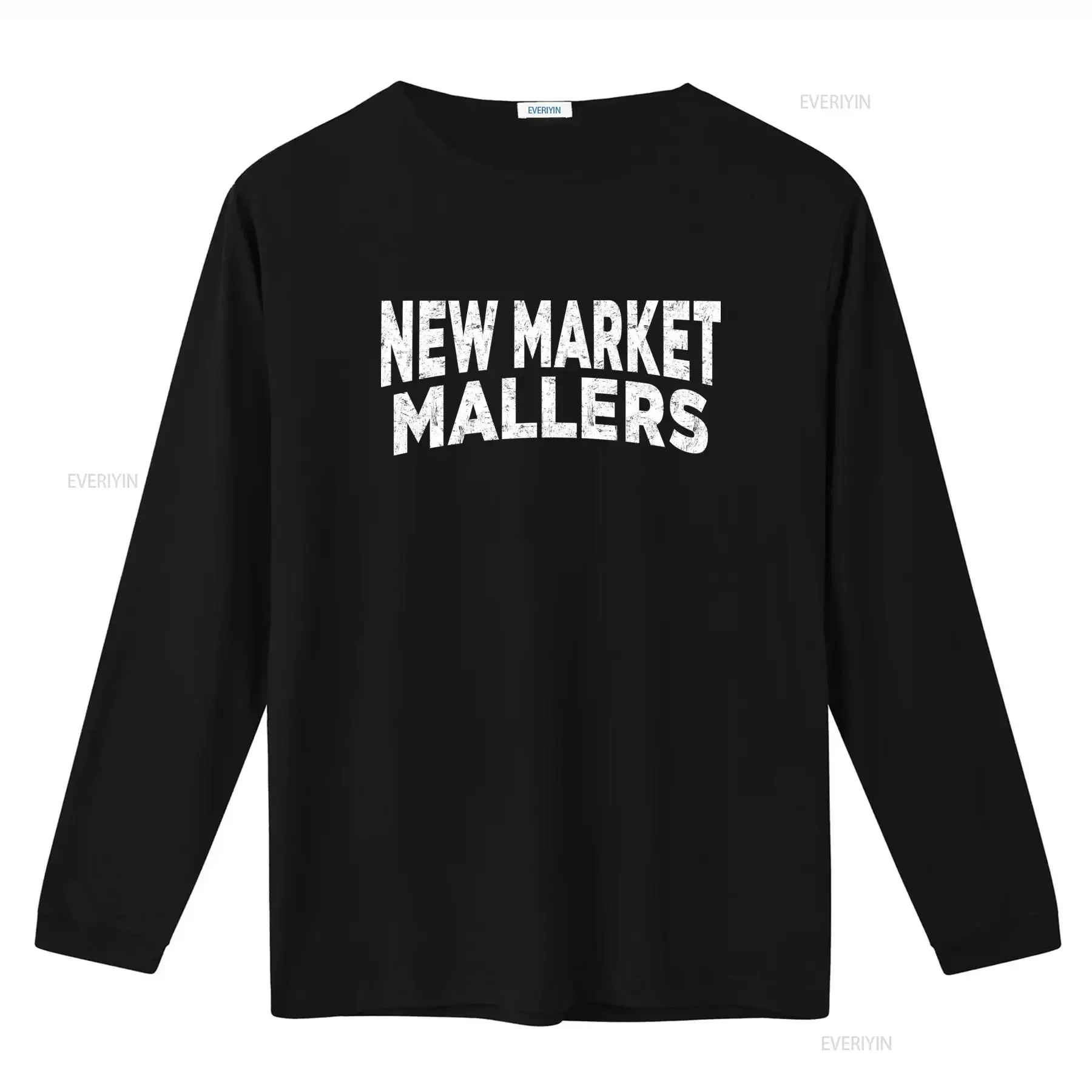 New Market Mallers T Shirt Team Married Symbol Sign With Logo Trendy Streetwear for All Ages vintage Washed Breathable Stylish