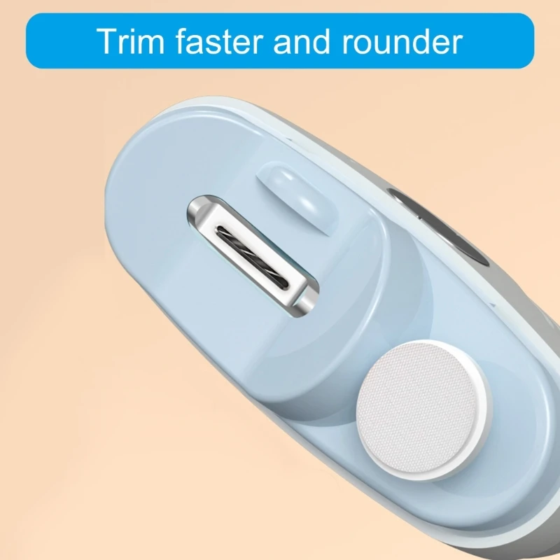 2 in 1 Rechargeable Fingernail Trimmer Electric Automatic with 3 Speeds Fingernail Cutter for Seniors