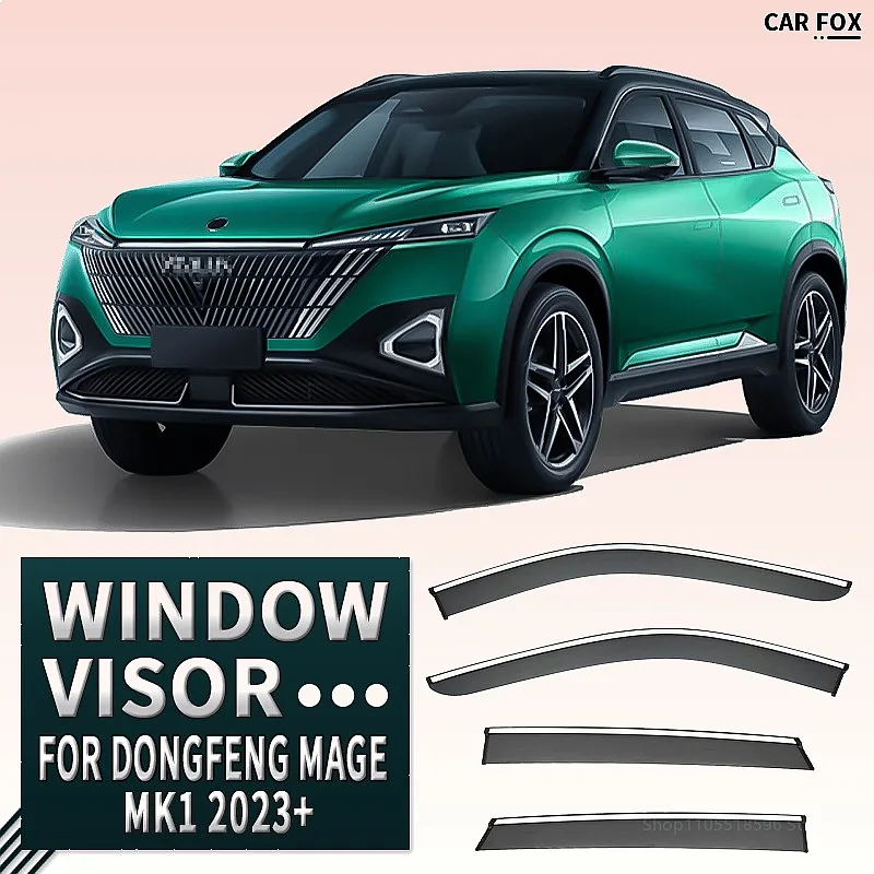 

For DongFeng Mage 2023+ Car Window Visor Rain Sun Shade Windshield Side Awning Auto Accessories