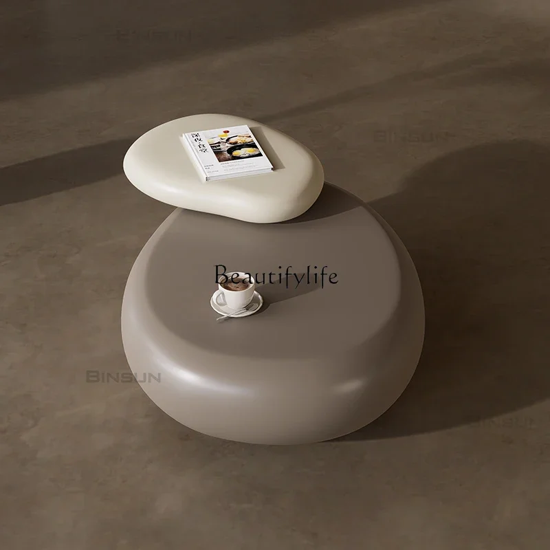 

P13Cobble coffee table small apartment home living room minimalist modern designer creative can be rotated