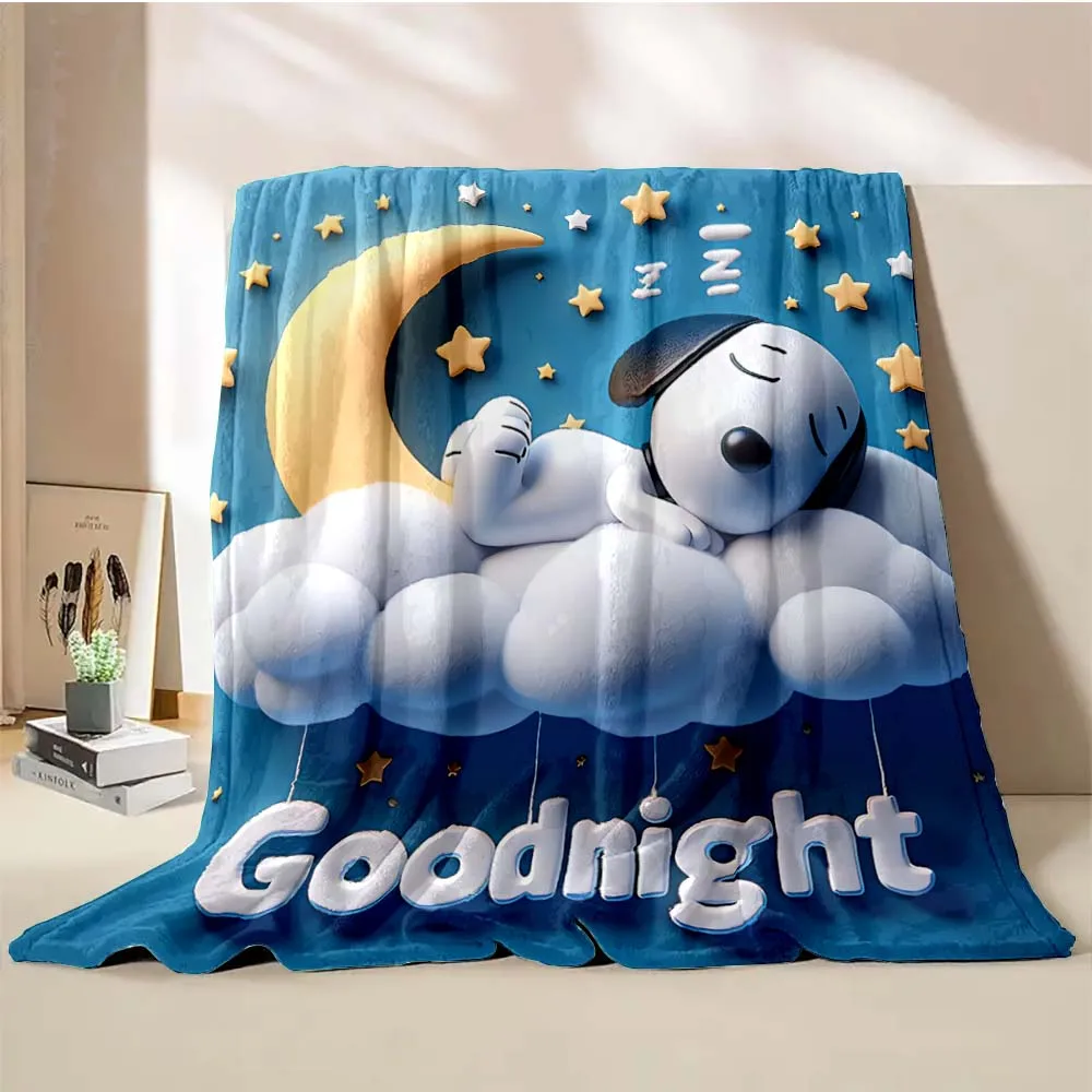 Coperta per cani Snoopy americana morbida e soffice coperta di cartone animato king size coperta di lusso per bambini ragazzo adulto divano letto