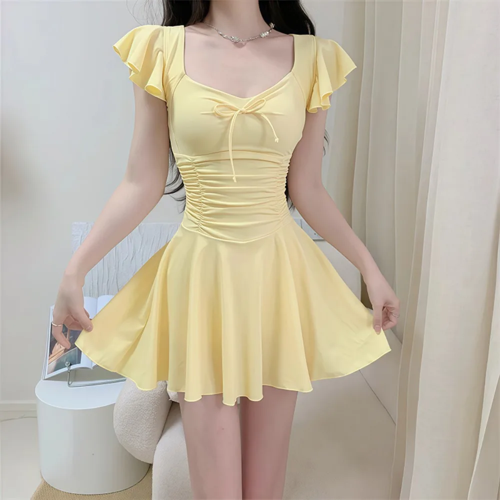 

2026 New Slimming Swimsuit Women Conservative Dress Cover Tummy Beach Swimwear