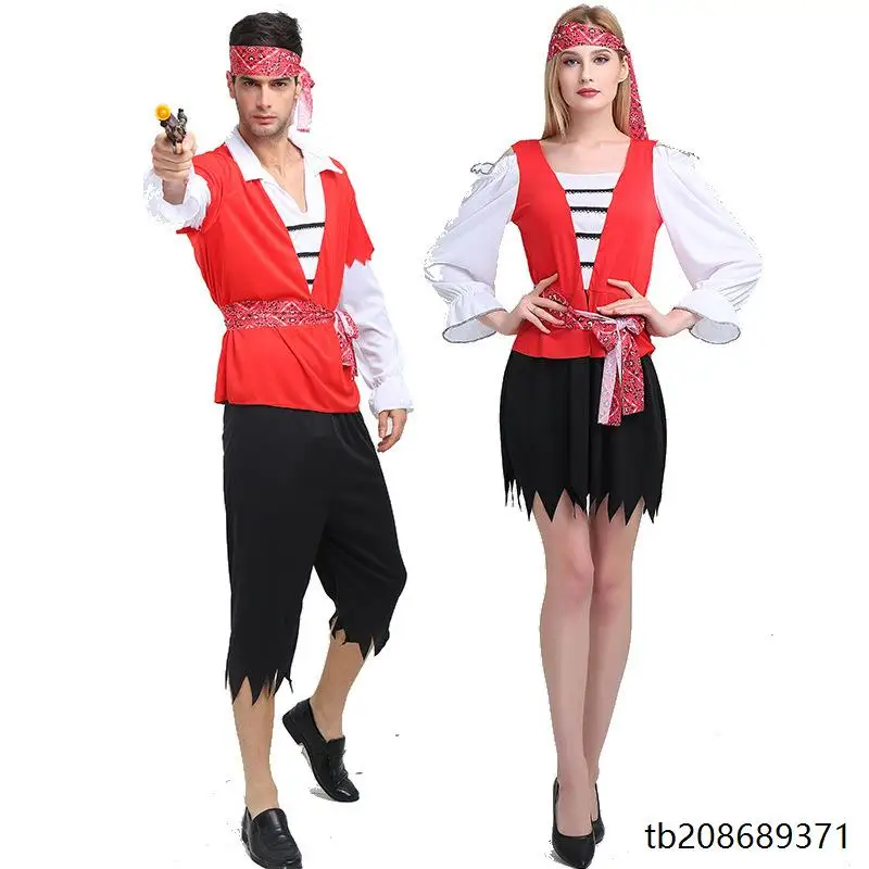 زي قرصان الكاريبي للبالغين، ملابس أداء للهالوين، زي تنكري، ملابس مسرحية، زي تقليدي عرقي للنساء #1