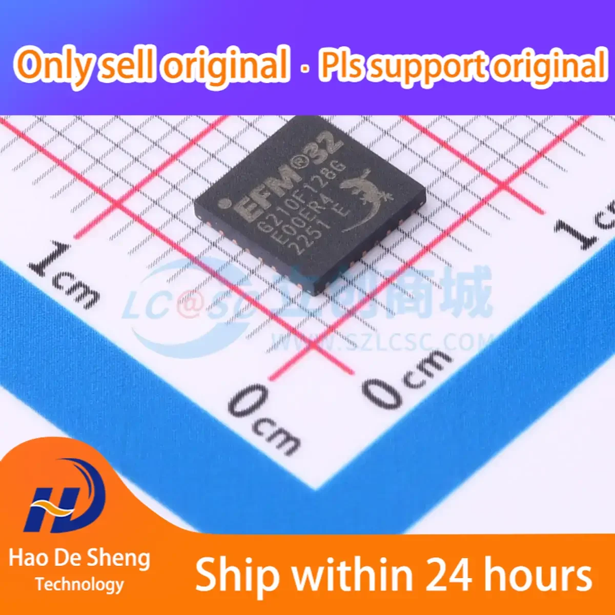 10PCS/LOT EFM32G210F128G-E-QFN32 QFN-32 New Original In Stock