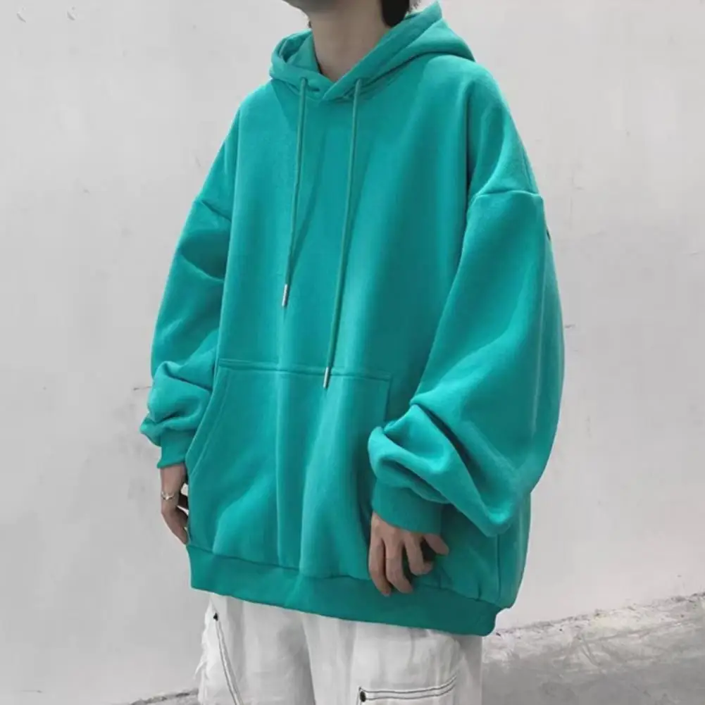 Hooded Sweatshirt Men Women Oversized Hoodie Autumn Winter Long Sleeve Pullover Solid Couple Clothes Boys Grils Casual Hoodies