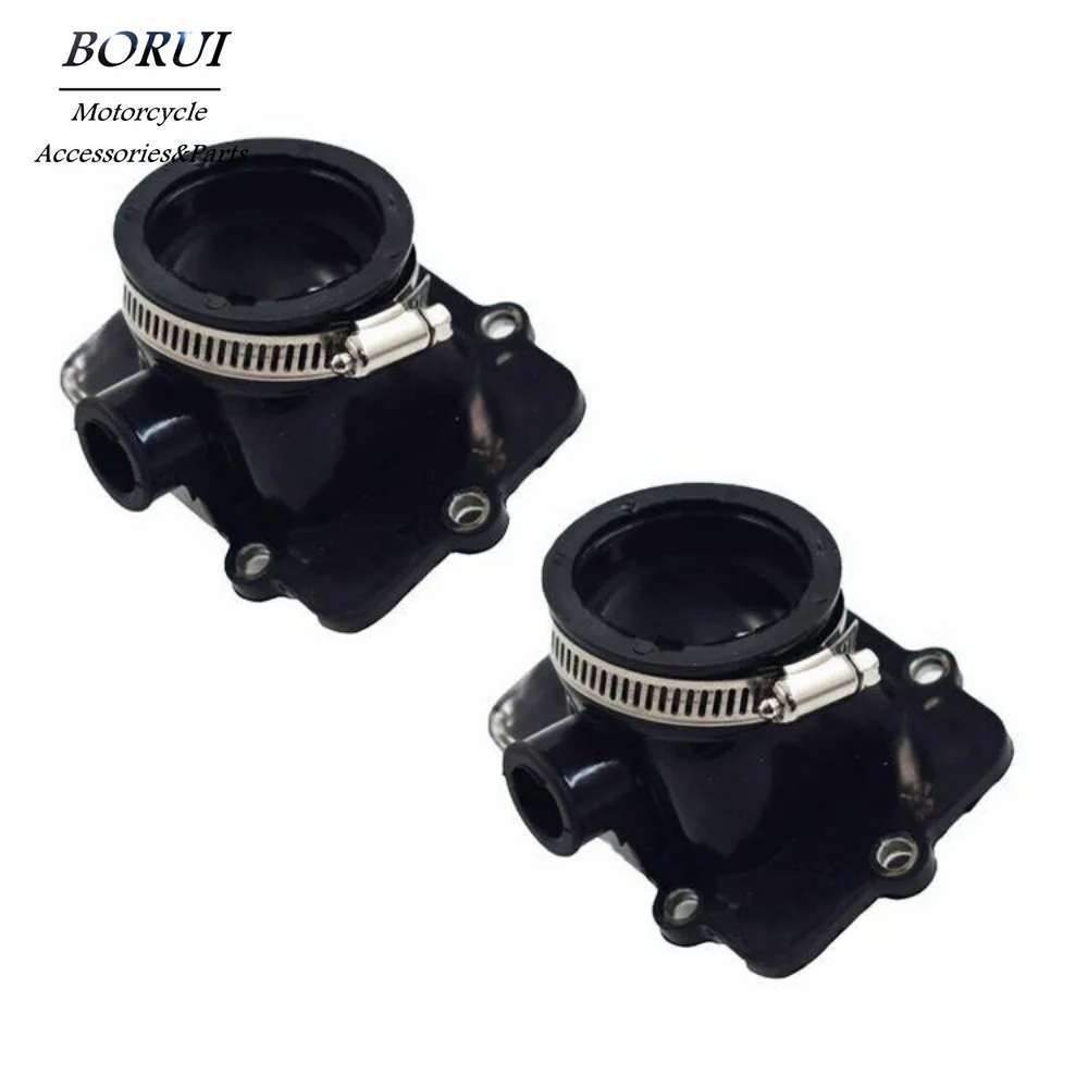 

2Pcs Motorcycle Carburetor Parts Interface Adapter Intake Manifold For Ski-Doo 600 500 420867882 420867880 420867887