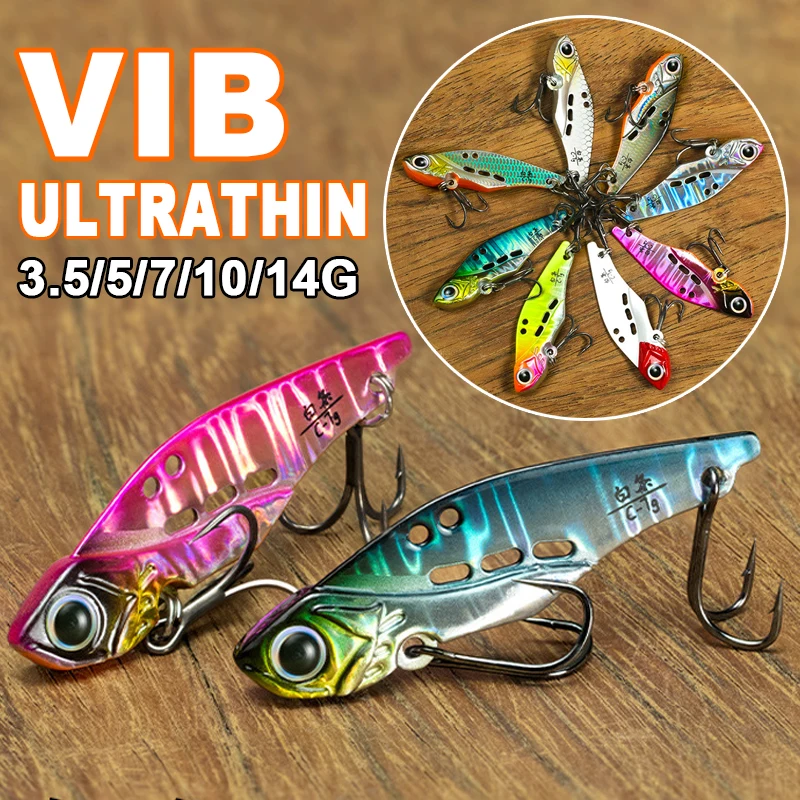 VIB Angelköder 3g 5g 7g 10g 14g Spinner Löffel Vibrationsköder Sinkender Jerkbait Swimbait Metall-Jig Löffelköder Crankbait Bass Forellen Köder