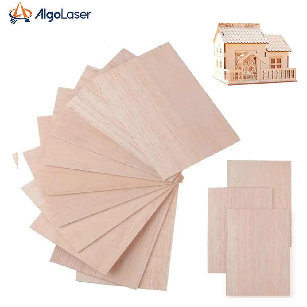 10/30/50 Pcs Basswood Sheets Plywood 300x300mm 3mm Thick For Craft DIY Project Wood DIY Craft Model Wood Plate Accessories