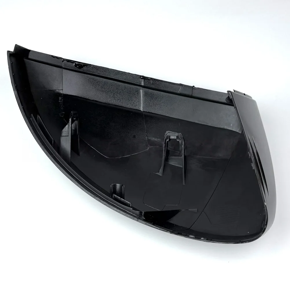 Stylish Mirror Cover Upgrade Mirror Side Mirror Housing UV-proof Coating Rust-proof Construction Sleek Black Finish