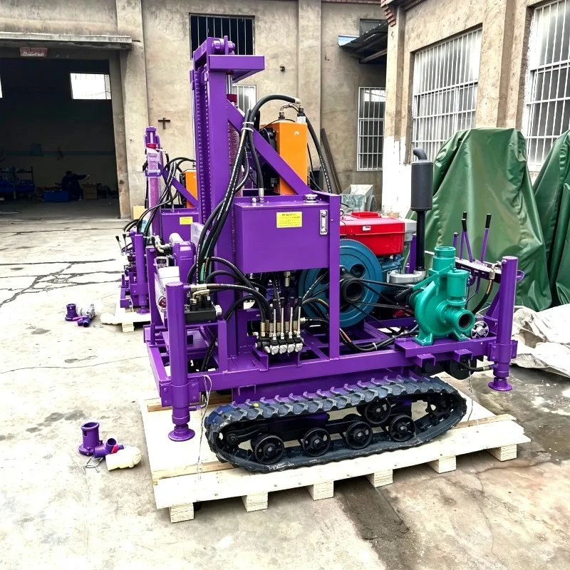 Residential Hydraulic Portable Water Well Drilling Rig 200m Truck Mounted Borehole Drilling Machine Diesel DTH Drill Rig