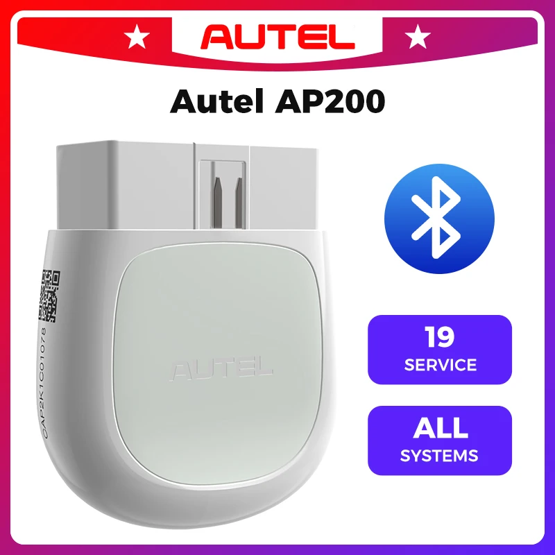 Autel MaxiAP AP200 Bluetooth OBD2 Scanner Full System Car Diagnostic Scan Tool Code Reader PK AP200M