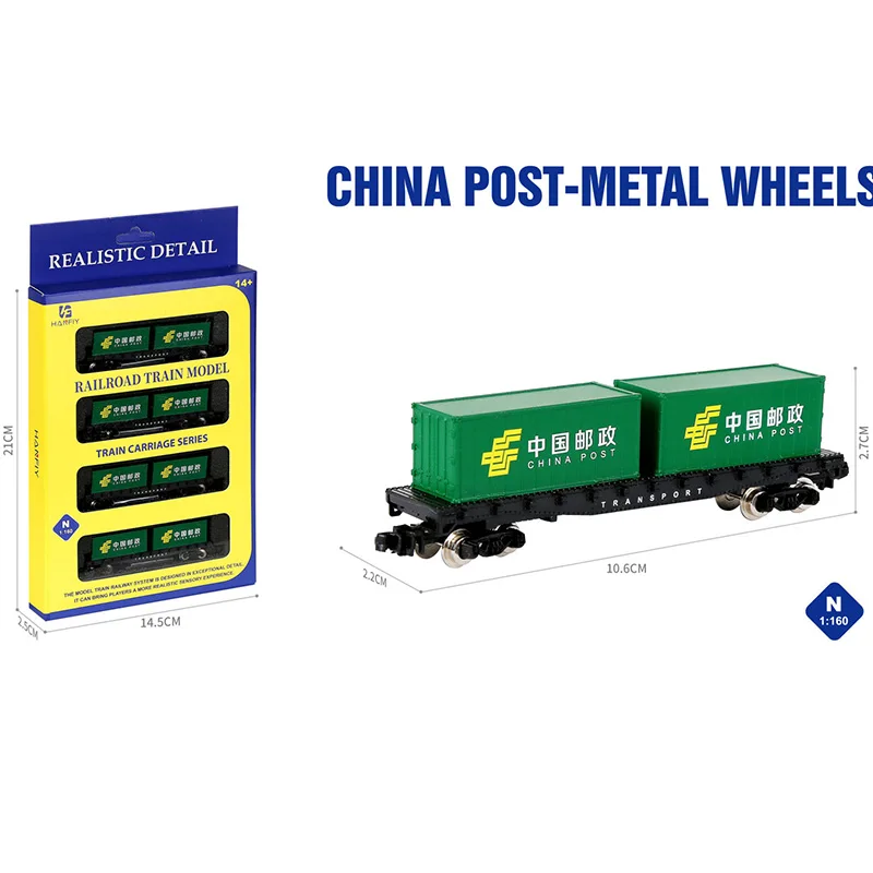 

HF 1:160 Scale China Post-Metal Wheels Simulation Car Alloy Model Static Display Collectible Gift Souvenir Decoration