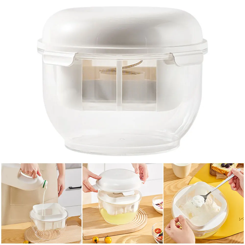 

​Yogurt Coffee Filter Maker with Pressure Spring Greek Yogurt Maker Yogurt Cheese Maker Machine for Thick & Creamy Greek Yogurt