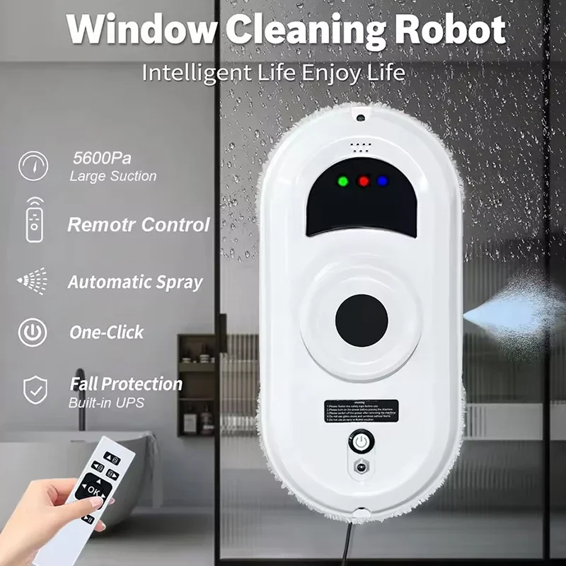 

Hot Sales Window Cleaner Robot Vacuum Cleaning Remote Control For Home Cleaning Anti-Fall Electric Windows Washer Glass Cleaner