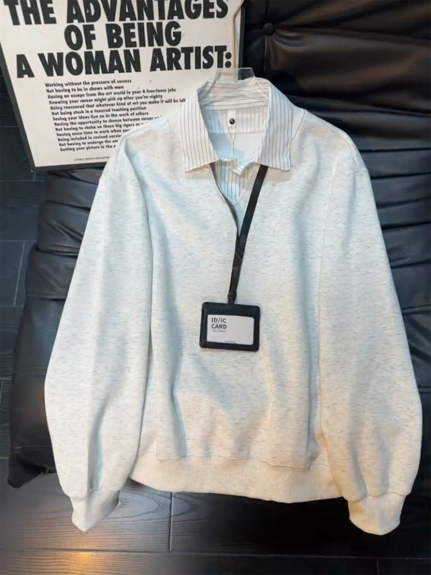 

Cleanfit ey irt Hoodie Men's Sle Spring 2026 High Sensation Layering Long Sve T-irt Casual Loose Fit Cotton P...