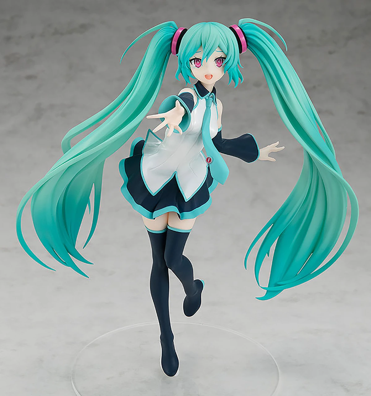 Original véritable Good Smile Company pré-peinté Pop Up Parade Vocaloid Hatsune Miku parce que vous êtes ici Ver. Figurine L H=240 mm