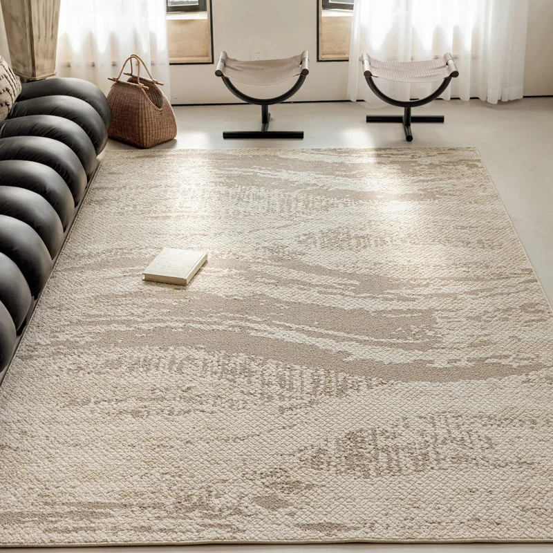 Large area floor mat waterproof cream wind medieval dirt-resistant non-slip bedside blanket sofa easy to take care of