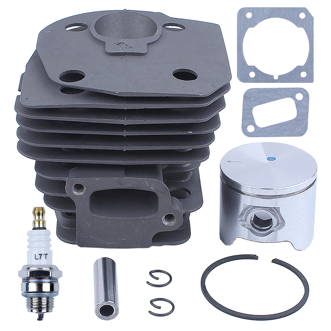 44MM Nikasil Cylinder Piston Gasket Kit For husqvarnas 350 351 353 346XP 157A Plated Chainsaw Replacement Parts