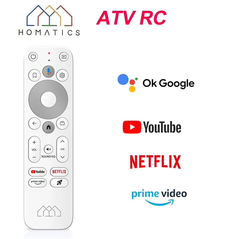

Оригинальный HOMATICS Dongle BT Voice Remote Control Замена для HOMATICS R 4K Plus R lite Google Netflix Сертифицированный голосовой пульт дистанционного управления